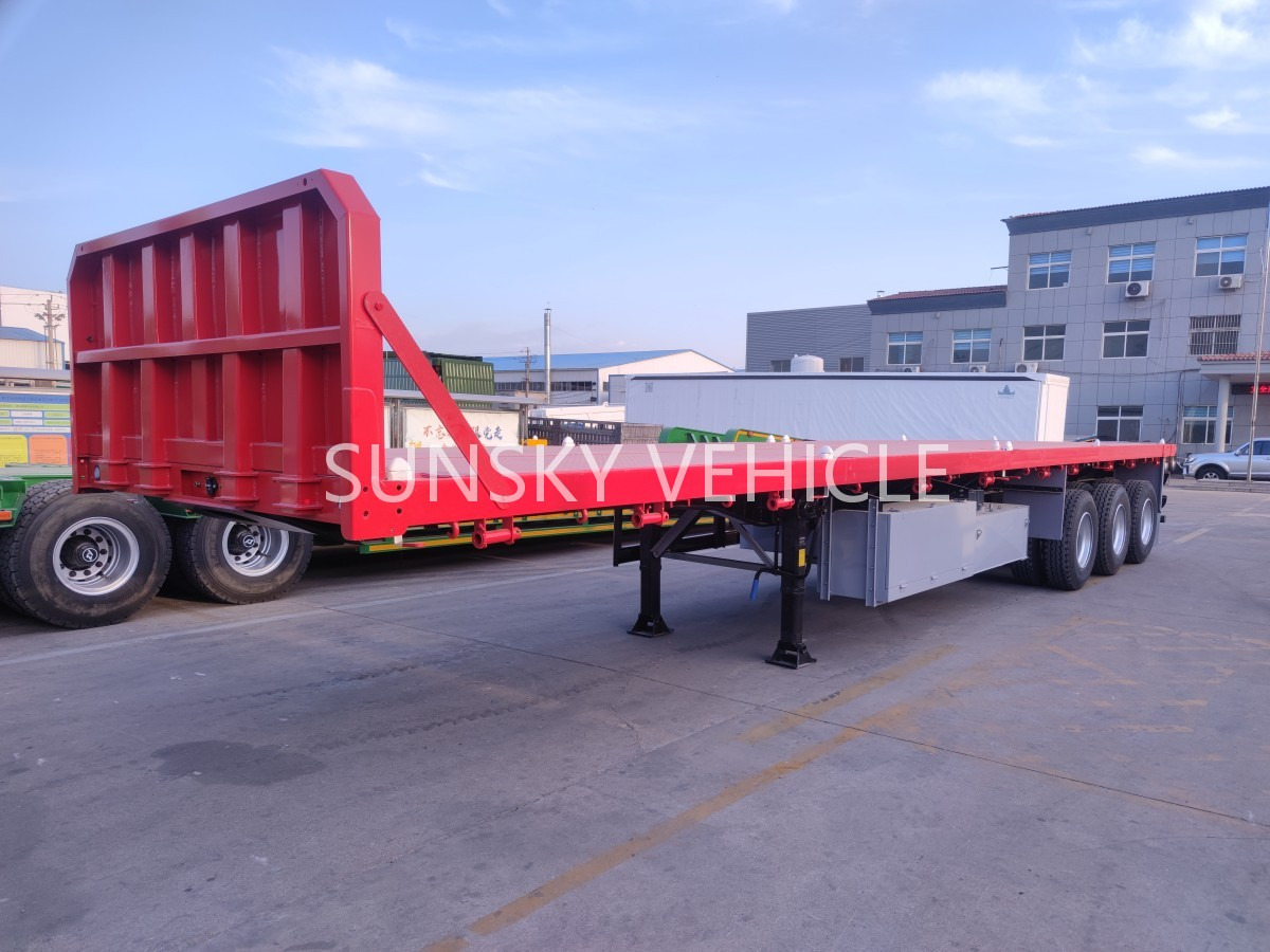 SUNSKY Flatbed Trailer with henred type axles and suspension - Dropside/ Flatbed semi-trailer: picture 1 SUNSKY Flatbed Trailer with henred type axles and suspension - Dropside/ Flatbed semi-trailer: picture 1
