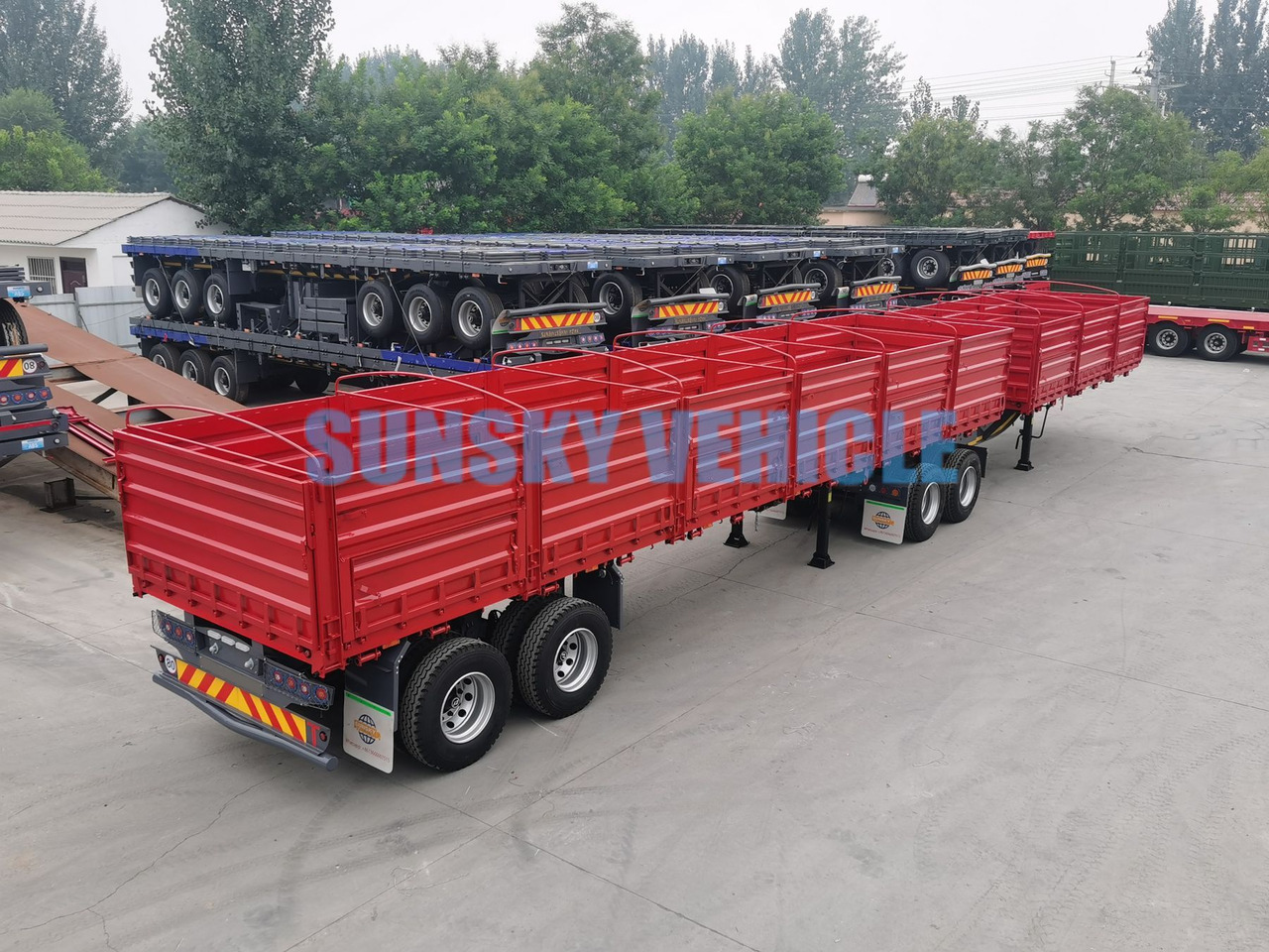 New Dropside/ Flatbed semi-trailer for transportation of food SUNSKY Interlink Semi Trailer: picture 6