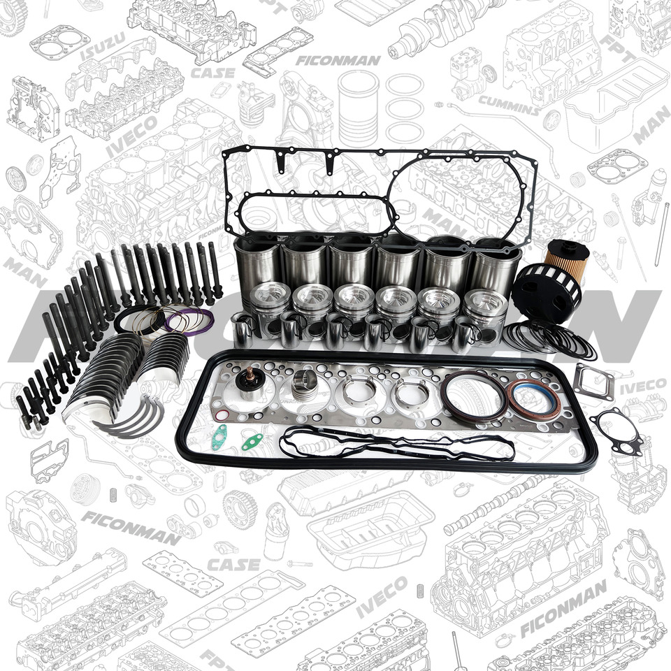 FPT IVECO CASE Cursor9 Euro 6 F2CFE612 A/B/D ENGINE OVERHAUL 8094279 - Engine overhaul kit for Truck: picture 1 FPT IVECO CASE Cursor9 Euro 6 F2CFE612 A/B/D ENGINE OVERHAUL 8094279 - Engine overhaul kit for Truck: picture 1
