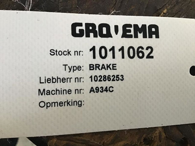 Liebherr Brake - Brake parts: picture 2 Liebherr Brake - Brake parts: picture 2