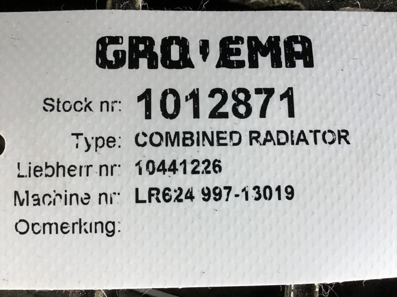 Liebherr Combined Radiator - Radiator: picture 2 Liebherr Combined Radiator - Radiator: picture 2