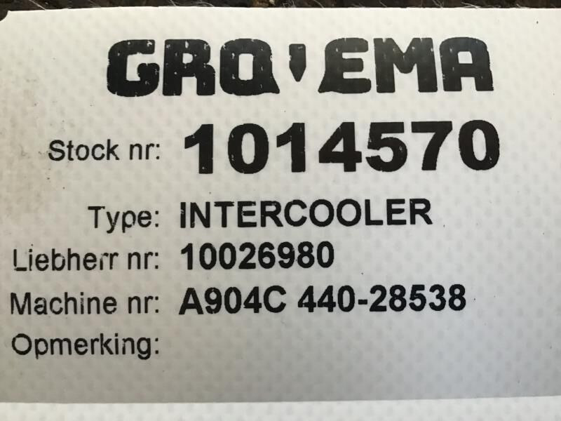 Liebherr Intercooler - Intercooler: picture 3 Liebherr Intercooler - Intercooler: picture 3