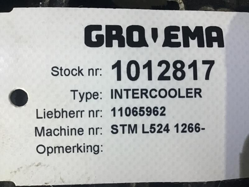 Liebherr Intercooler - Intercooler: picture 3 Liebherr Intercooler - Intercooler: picture 3