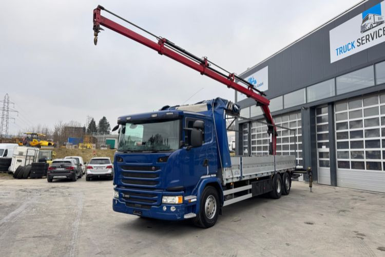 Scania G450 6x2 Hiab 122-4 - Crane truck, Dropside/ Flatbed truck: picture 5 Scania G450 6x2 Hiab 122-4 - Crane truck, Dropside/ Flatbed truck: picture 5