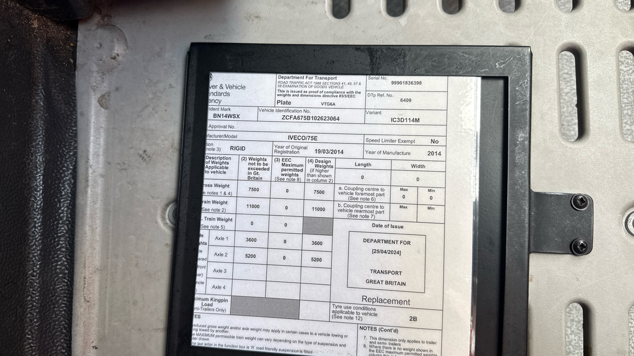 Box truck IVECO EUROCARGO 75e16: picture 11 Box truck IVECO EUROCARGO 75e16: picture 11