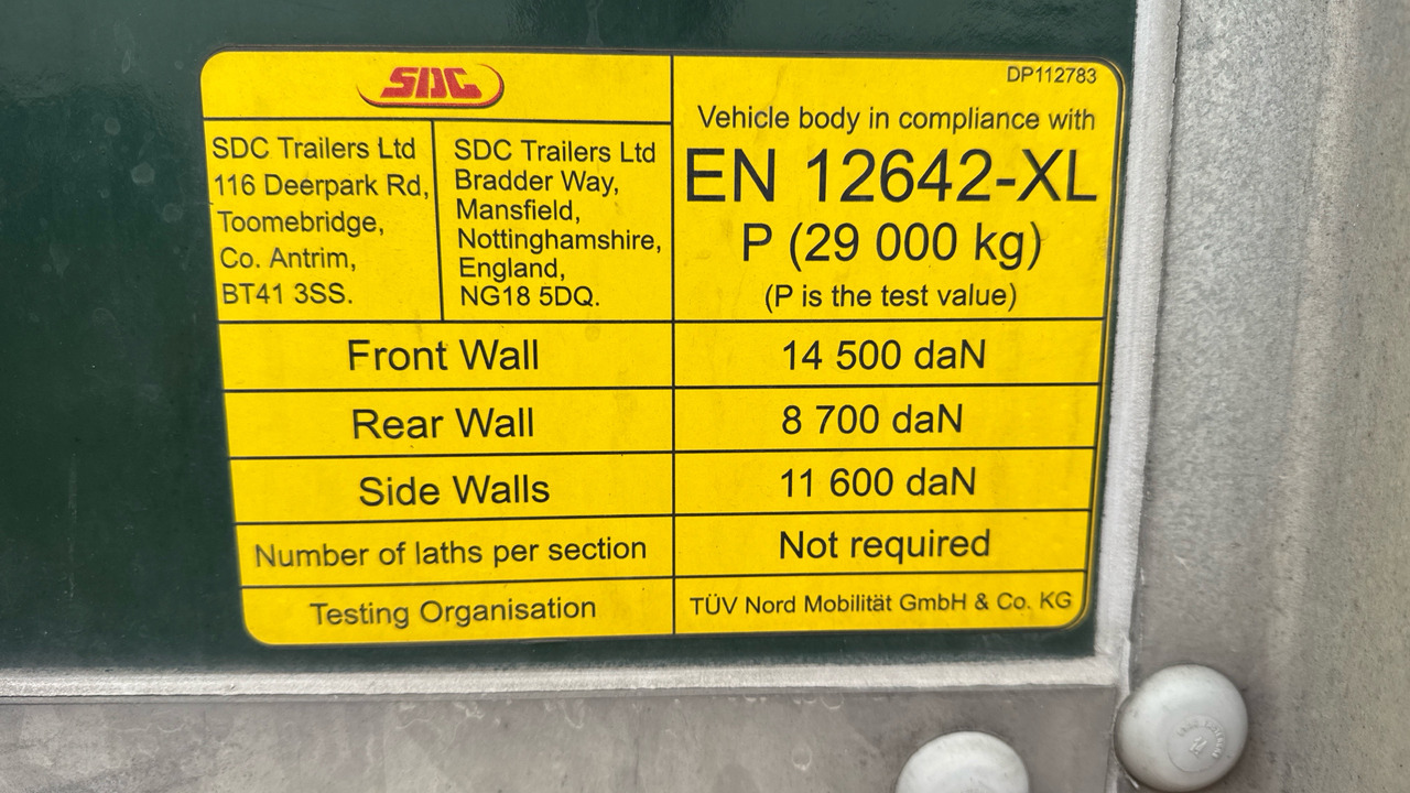 Trailer SDC CURTAINSIDE: picture 17