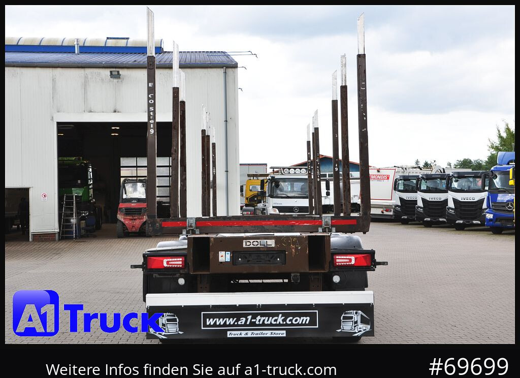 Log semi-trailer DOLL H3L-14XL Holz Tele, Lenkachse 275 tkm.: picture 10