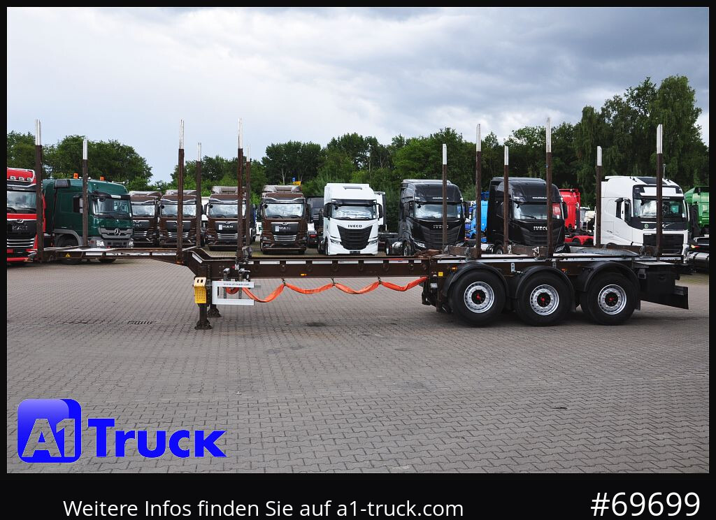 Log semi-trailer DOLL H3L-14XL Holz Tele, Lenkachse 275 tkm.: picture 12