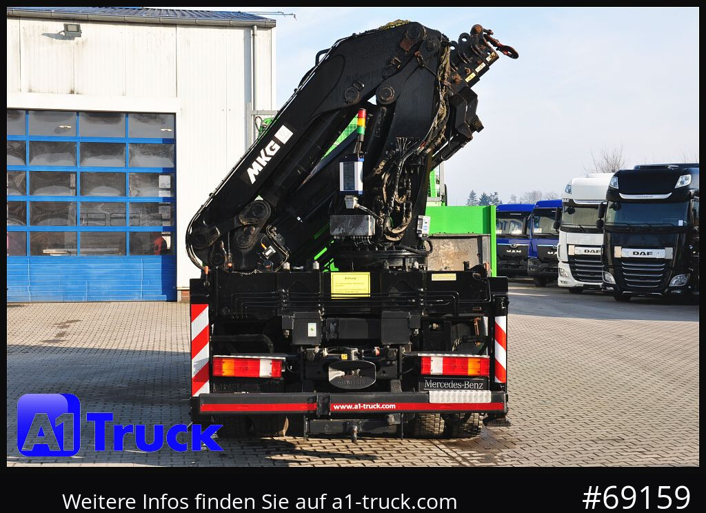 Crane truck MERCEDES-BENZ Actros 1844 MP3, Kran MKG 291 HP 5+3 Funk, TÜV 06/2026: picture 10