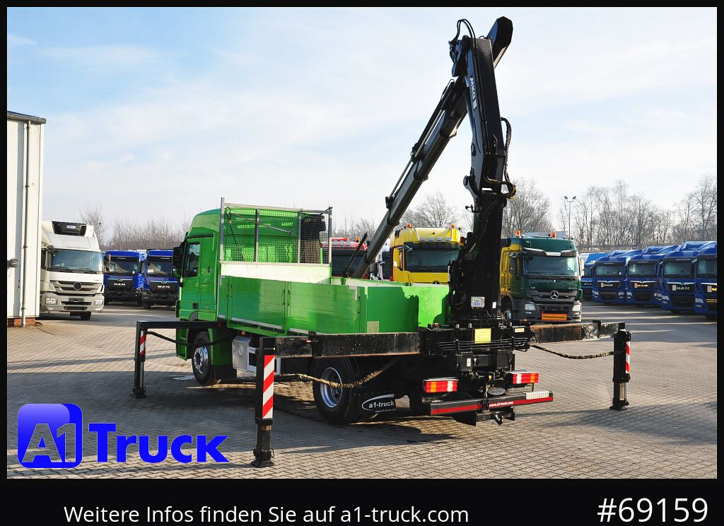 Crane truck MERCEDES-BENZ Actros 1844 MP3, Kran MKG 291 HP 5+3 Funk, TÜV 06/2026: picture 11