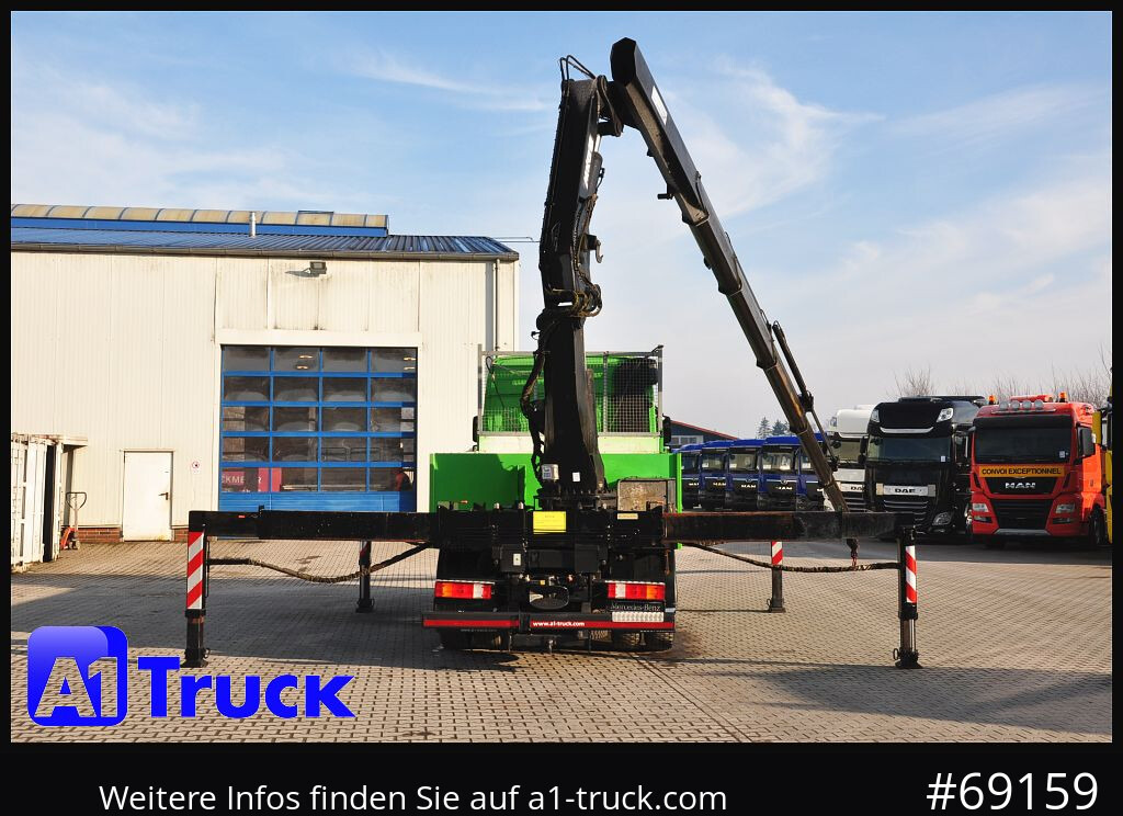 Crane truck MERCEDES-BENZ Actros 1844 MP3, Kran MKG 291 HP 5+3 Funk, TÜV 06/2026: picture 9