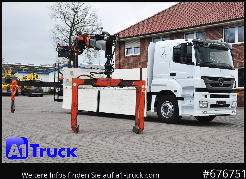 MERCEDES-BENZ Axor 2543, Atlas 170.2 Kran, Lift-Lenkachse, - Dropside/ Flatbed truck, Crane truck: picture 1 MERCEDES-BENZ Axor 2543, Atlas 170.2 Kran, Lift-Lenkachse, - Dropside/ Flatbed truck, Crane truck: picture 1