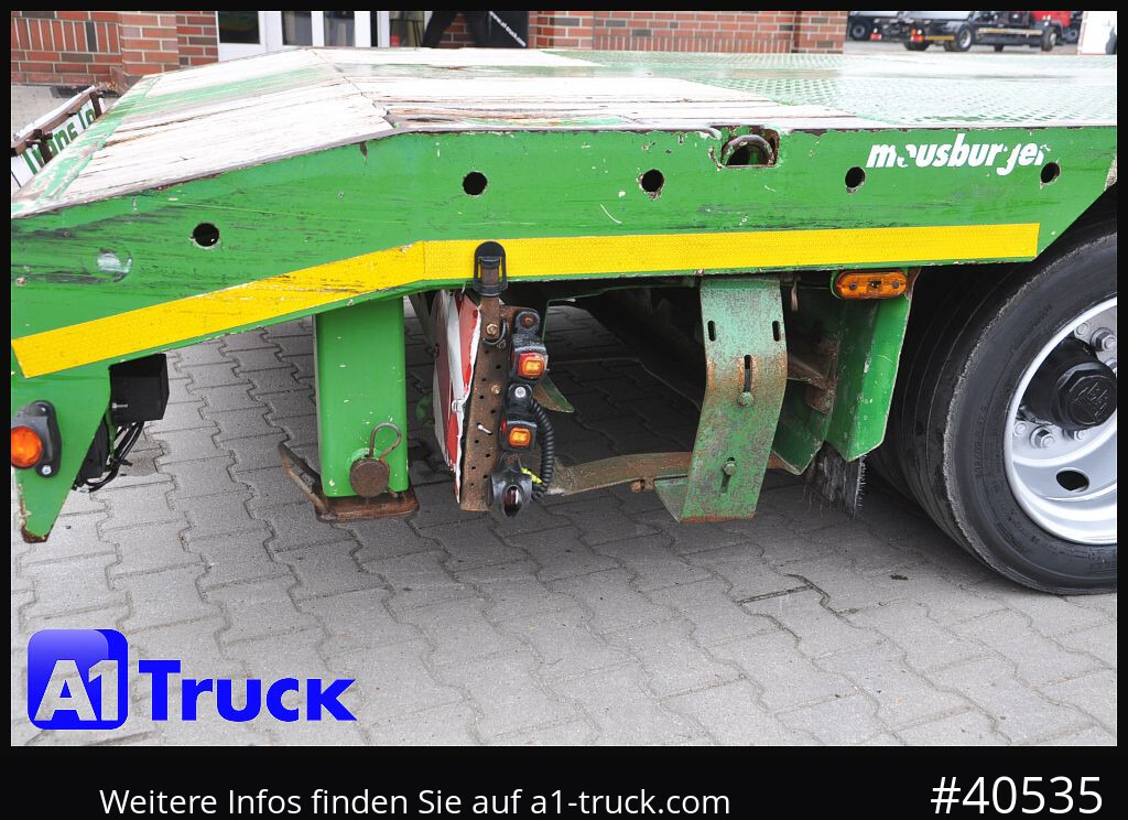MEUSBURGER MTS-4, Mega, 2x Lenkachse, Liftachse, Tele 4000mm - Low loader semi-trailer: picture 3 MEUSBURGER MTS-4, Mega, 2x Lenkachse, Liftachse, Tele 4000mm - Low loader semi-trailer: picture 3