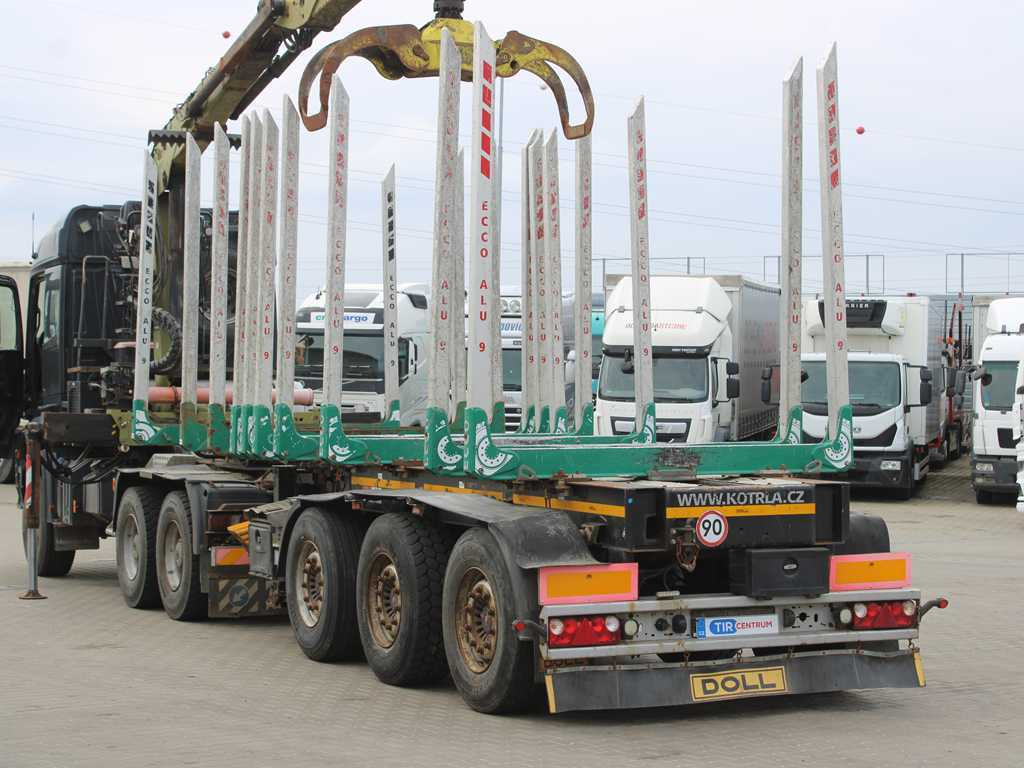 DOLL H3S-14H9, SAF AXLES, 2X LIFT AXLE, EXTENSION - Log semi-trailer: picture 5 DOLL H3S-14H9, SAF AXLES, 2X LIFT AXLE, EXTENSION - Log semi-trailer: picture 5