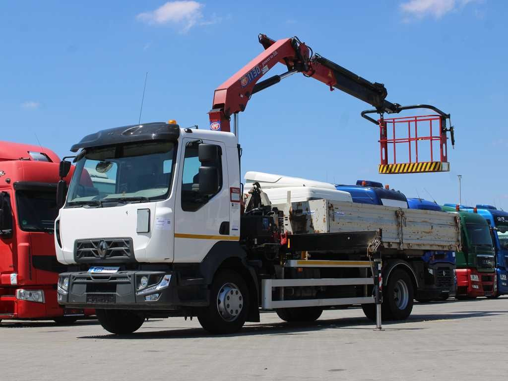 Renault D16, CRANE HMF 1130K- RC+ PLATFORM, PARKING CAM. - Truck mounted aerial platform: picture 1 Renault D16, CRANE HMF 1130K- RC+ PLATFORM, PARKING CAM. - Truck mounted aerial platform: picture 1