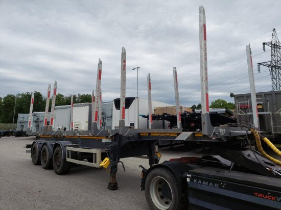 DOLL Holzauflieger H3S-12, Tydraul , Langholz, 2+4 verstellbare Rungenpaare, Langholz, Liftachse, - Log semi-trailer: picture 5 DOLL Holzauflieger H3S-12, Tydraul , Langholz, 2+4 verstellbare Rungenpaare, Langholz, Liftachse, - Log semi-trailer: picture 5