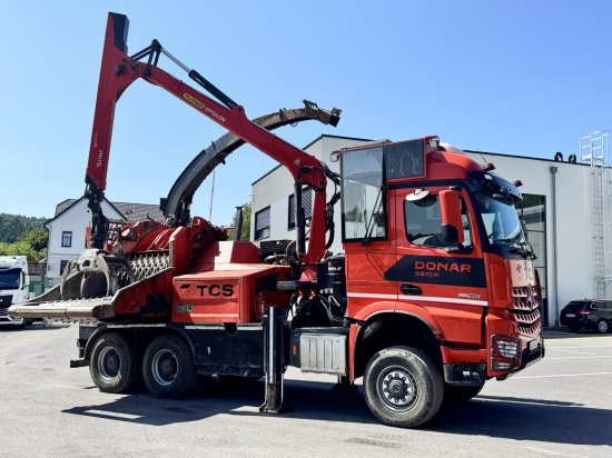 Wood chipper, Truck Mercedes-Benz ACTROS 6x4 DONAR 5810K ? Hack-LKW / Mobilhacker | TCS Umwelttechnik: picture 11
