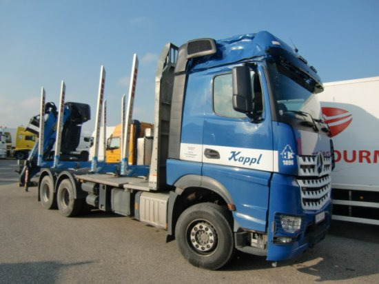 Mercedes-Benz Arocs 3353 6x4 Holztransp., Palfinger Kran Epsilon - Log truck, Crane truck: picture 1 Mercedes-Benz Arocs 3353 6x4 Holztransp., Palfinger Kran Epsilon - Log truck, Crane truck: picture 1