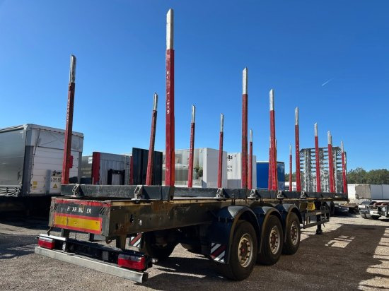 Schwarzmüller Holzauflieger, 8 Rungenpaare, SAF-Achsen, Liftachse - Log semi-trailer: picture 5 Schwarzmüller Holzauflieger, 8 Rungenpaare, SAF-Achsen, Liftachse - Log semi-trailer: picture 5