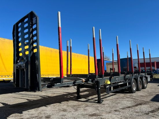 Schwarzmüller Holzauflieger, 8 Rungenpaare, SAF-Achsen, Liftachse - Log semi-trailer: picture 1 Schwarzmüller Holzauflieger, 8 Rungenpaare, SAF-Achsen, Liftachse - Log semi-trailer: picture 1