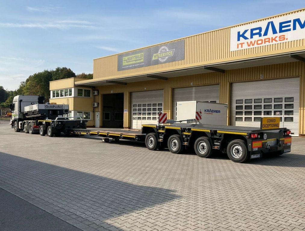 Goldhofer 2+4-Achs-Tiefbett-Kombination VP 6 - Low loader semi-trailer: picture 1 Goldhofer 2+4-Achs-Tiefbett-Kombination VP 6 - Low loader semi-trailer: picture 1
