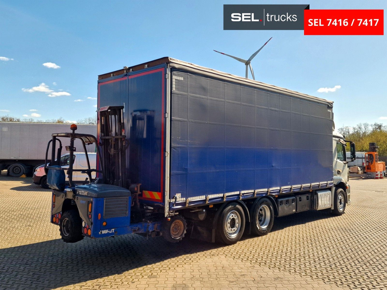 Mercedes-Benz Antos 2543 /Retarder / mit Stapler / Lenkachse - Curtainsider truck: picture 5 Mercedes-Benz Antos 2543 /Retarder / mit Stapler / Lenkachse - Curtainsider truck: picture 5