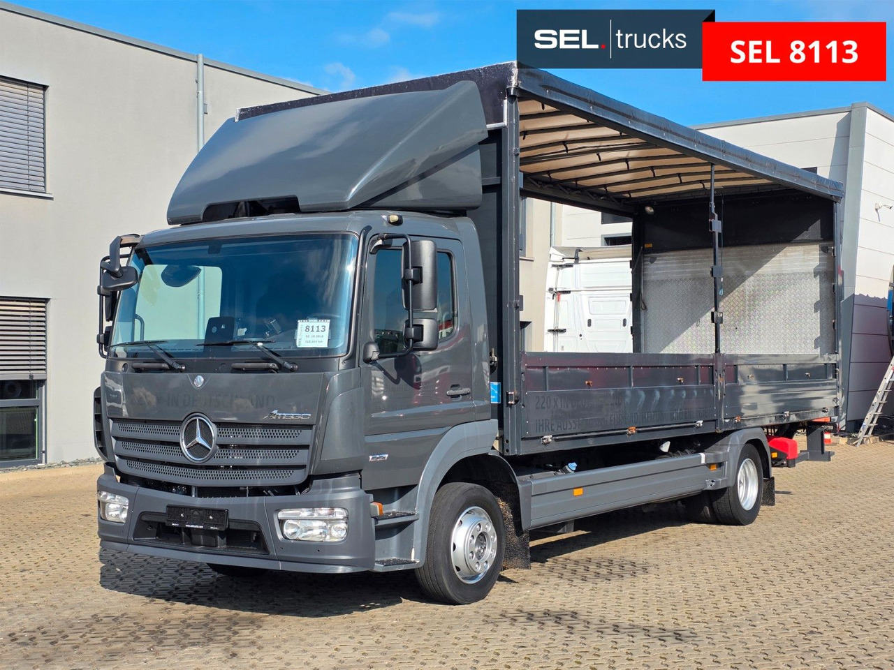 Mercedes-Benz Atego 1221 / Ladebordwand / Rückfahrkamera - Curtainsider truck: picture 1 Mercedes-Benz Atego 1221 / Ladebordwand / Rückfahrkamera - Curtainsider truck: picture 1