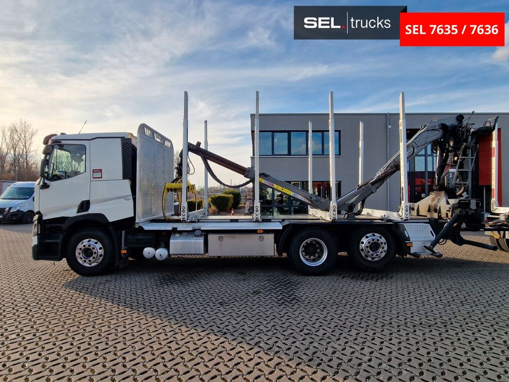 Log truck, Crane truck Renault T 520 / Alu-Felgen / Euro 6D / Liftachse: picture 9