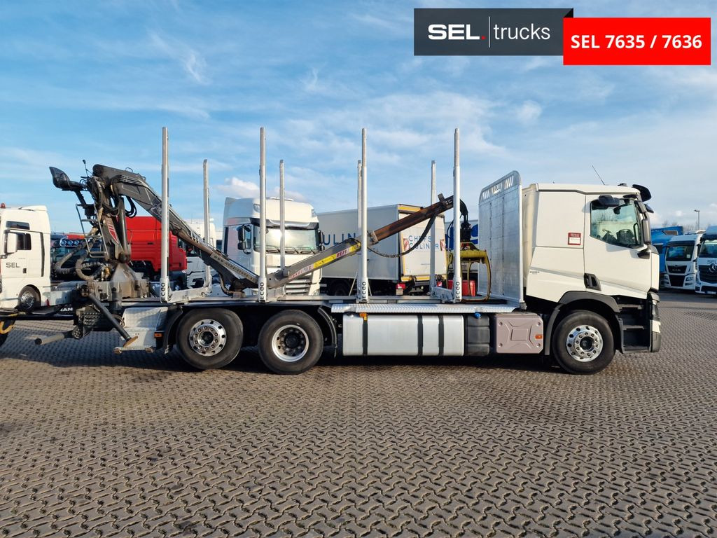 Log truck, Crane truck Renault T 520 / Alu-Felgen / Euro 6D / Liftachse: picture 10