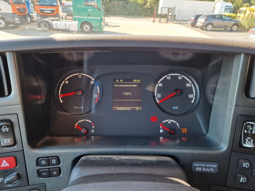 Crane truck, Dropside/ Flatbed truck Scania R 380 LB6X2*4MNA / Retarder / HIAB 166K: picture 22