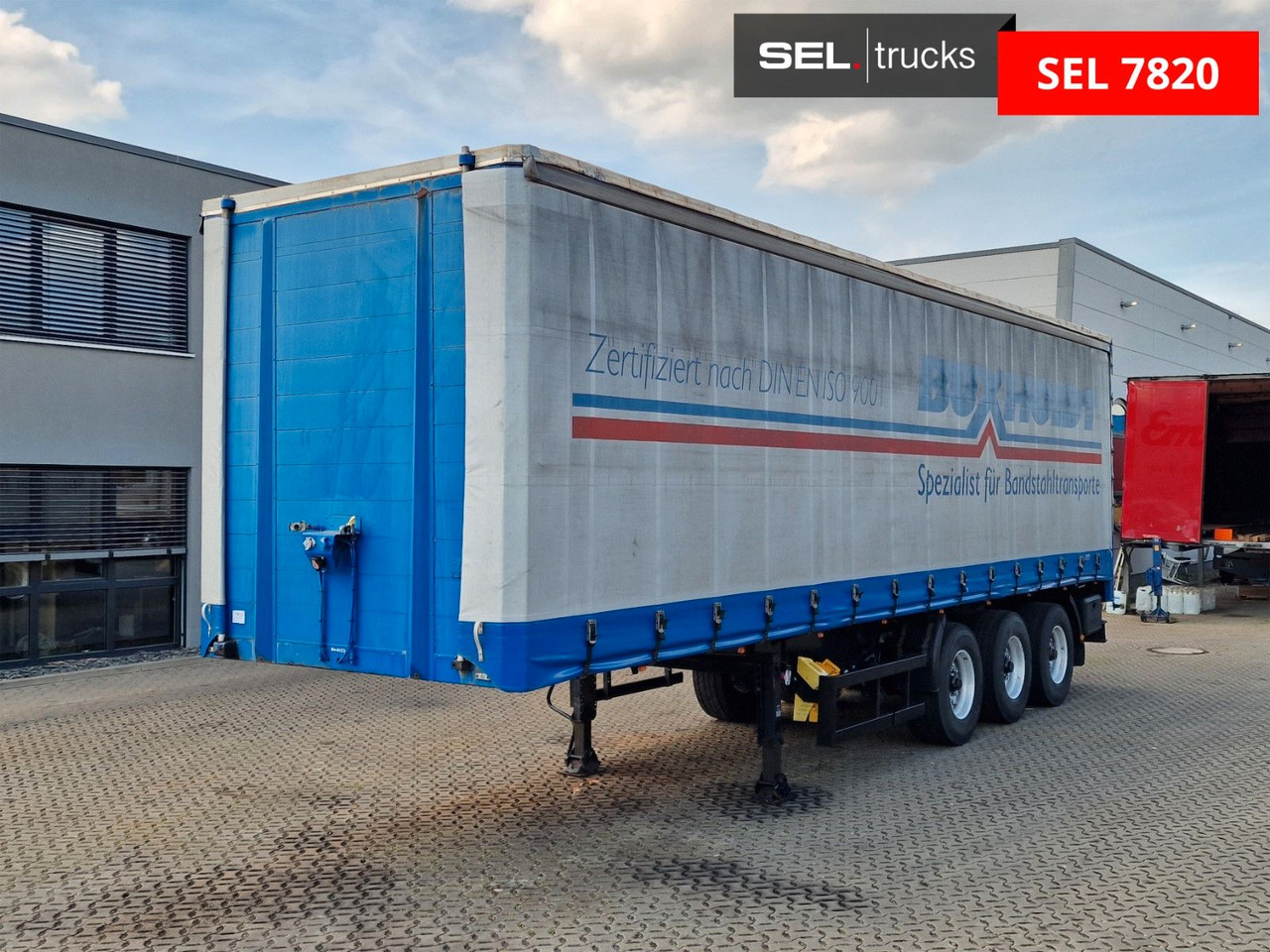 Schmidt Hagen SPC/39/E/10,5 / Coilmulde / Lenk-Liftachse - Curtainsider semi-trailer: picture 2 Schmidt Hagen SPC/39/E/10,5 / Coilmulde / Lenk-Liftachse - Curtainsider semi-trailer: picture 2
