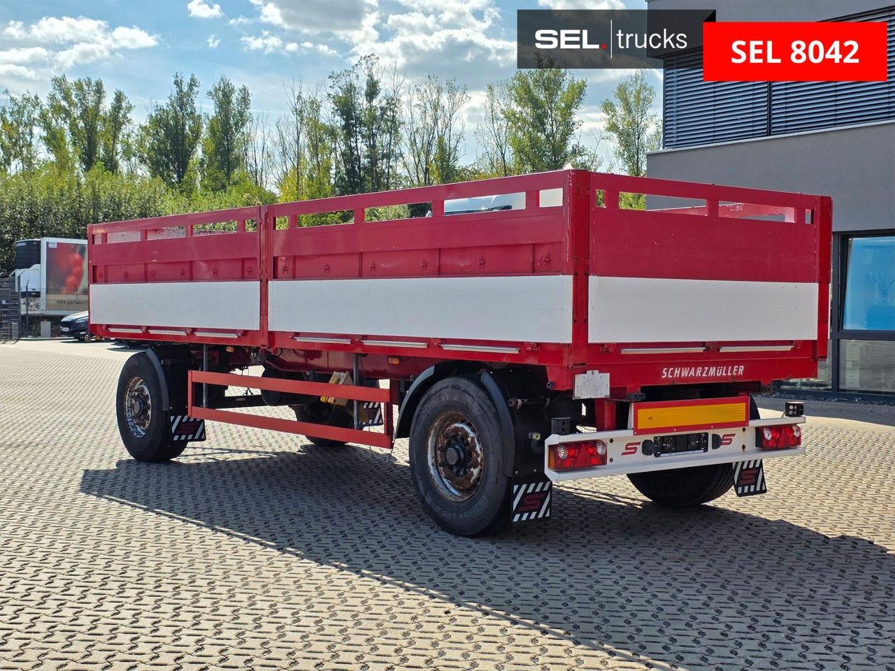 Dropside/ Flatbed trailer Schwarzmüller PA 2/E / Baustoff / 40 mm: picture 7