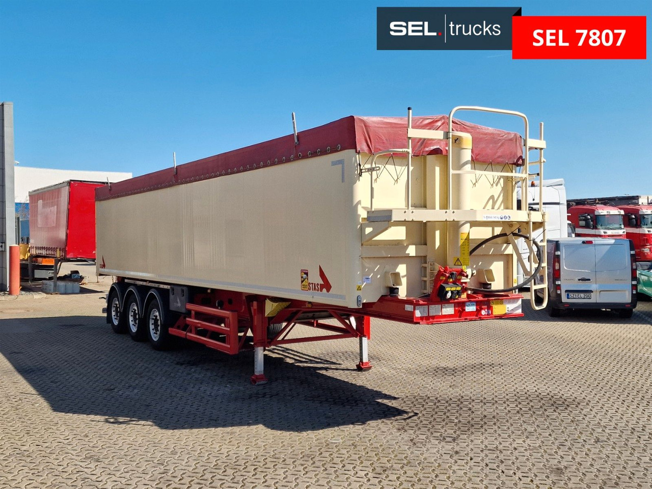 Stas S300CX / Alu-Felgen / EX II, FL, OX, AT / 50m³ - Tipper semi-trailer: picture 3 Stas S300CX / Alu-Felgen / EX II, FL, OX, AT / 50m³ - Tipper semi-trailer: picture 3