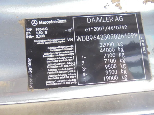 Tipper Mercedes-Benz Arocs 3340 8X4: picture 19