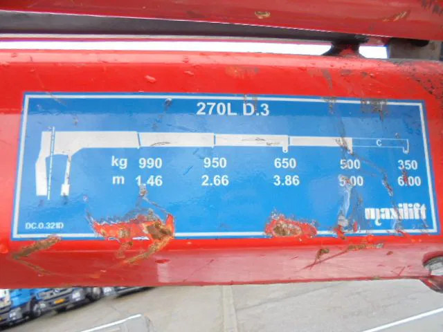 Dropside/ Flatbed truck, Crane truck Renault Midlum 240 D12: picture 10