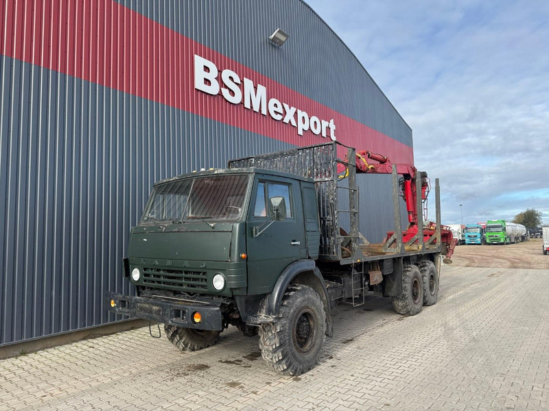 Kamaz 43101, 6x6 - Log truck, Crane truck: picture 1 Kamaz 43101, 6x6 - Log truck, Crane truck: picture 1