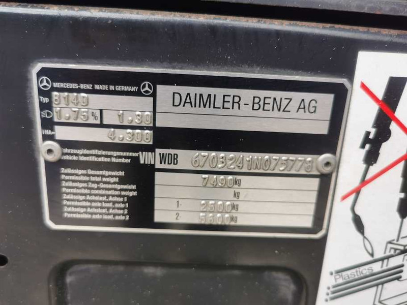 Flatbed van Mercedes-Benz 814 Vario: picture 13 Flatbed van Mercedes-Benz 814 Vario: picture 13