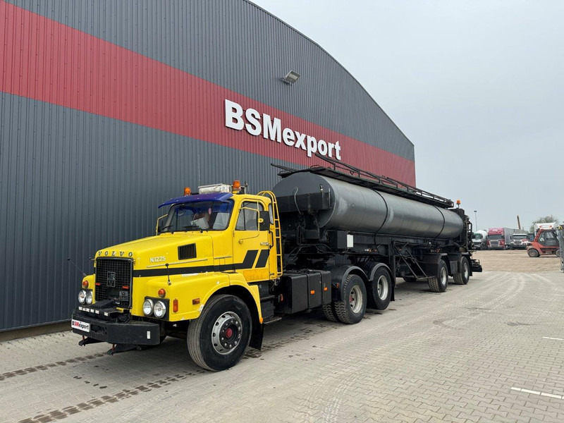 Volvo N12 + bitum spreader semitrailer - Tank truck: picture 1 Volvo N12 + bitum spreader semitrailer - Tank truck: picture 1