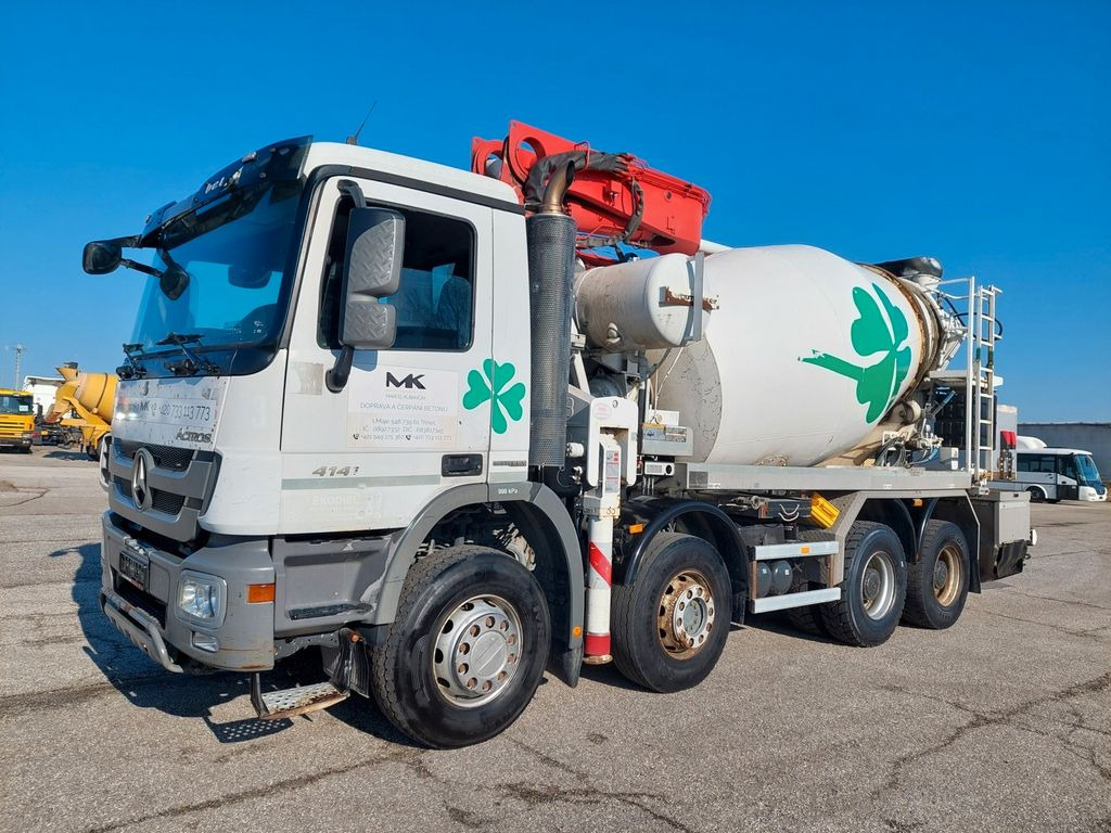 Mercedes-Benz Actros 4141 BB Putzmeister M24-3 Mercedes-Benz Actros 4141 BB Putzmeister M24-3 - Mixer pump truck: picture 1 Mercedes-Benz Actros 4141 BB Putzmeister M24-3 Mercedes-Benz Actros 4141 BB Putzmeister M24-3 - Mixer pump truck: picture 1