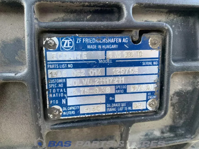 ZF FL Euro 6 Volvo ATO1056 Versnellingsbak 6AS1000 TO - Gearbox for Truck: picture 5 ZF FL Euro 6 Volvo ATO1056 Versnellingsbak 6AS1000 TO - Gearbox for Truck: picture 5