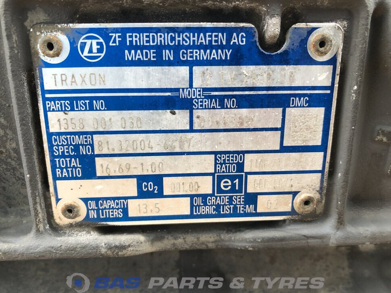 ZF TGX MAN 12TX2620 DD TraXon Versnellingsbak 81301010202 - Gearbox for Truck: picture 5 ZF TGX MAN 12TX2620 DD TraXon Versnellingsbak 81301010202 - Gearbox for Truck: picture 5
