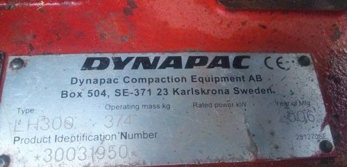 Ubijarka Dynapac LH 300 2006 - Vibratory plate: picture 4 Ubijarka Dynapac LH 300 2006 - Vibratory plate: picture 4