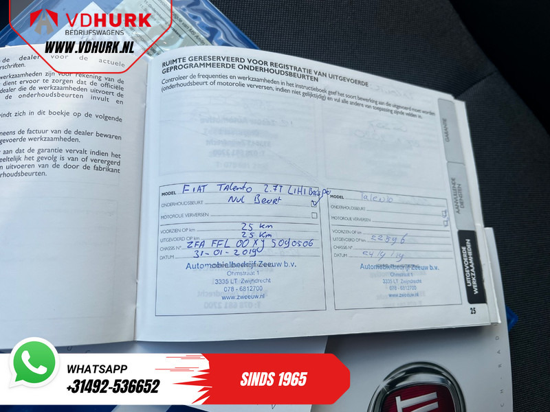 Small van Fiat Talento 1.6 MJ 125 pk EXPORT ONLY NL Auto/ Dealer Ond./ Cruise/ Camera/ Airco/ Trekhaak: picture 12