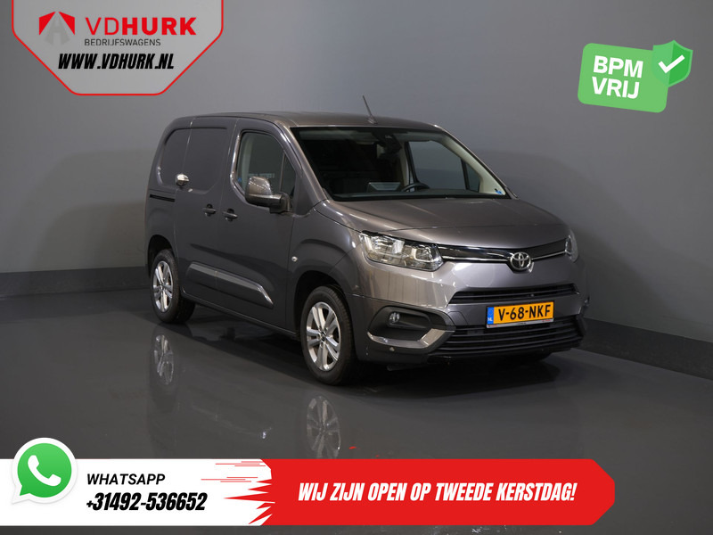 Toyota PROACE CITY 1.2 Turbo 130 pk Aut. BENZINE 3Pers./ Stoelverw./ Climate/ Keyless/ Carplay/ Cruise/ PDC/ Trekhaak - Small van: picture 1 Toyota PROACE CITY 1.2 Turbo 130 pk Aut. BENZINE 3Pers./ Stoelverw./ Climate/ Keyless/ Carplay/ Cruise/ PDC/ Trekhaak - Small van: picture 1