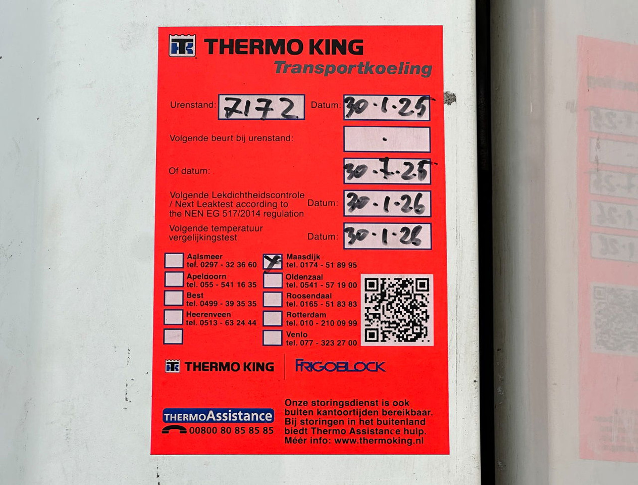 Refrigerator semi-trailer Kögel S24-4 Thermo King SLXi 300 Lift Axle 1340x250x270 CM Inside Super Condition: picture 12 Refrigerator semi-trailer Kögel S24-4 Thermo King SLXi 300 Lift Axle 1340x250x270 CM Inside Super Condition: picture 12