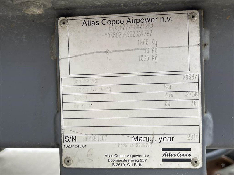 Atlas-Copco XAS 97 DD - N - Air compressor: picture 5 Atlas-Copco XAS 97 DD - N - Air compressor: picture 5