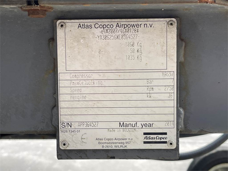 Atlas-Copco XAS 97 DD - N - Air compressor: picture 5 Atlas-Copco XAS 97 DD - N - Air compressor: picture 5