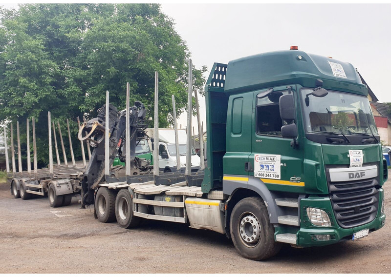 DAF 6x4 CF510 33/26t +HIAB Loglift 135 ZT94 +Umikov PP3 - Log truck, Crane truck: picture 2 DAF 6x4 CF510 33/26t +HIAB Loglift 135 ZT94 +Umikov PP3 - Log truck, Crane truck: picture 2