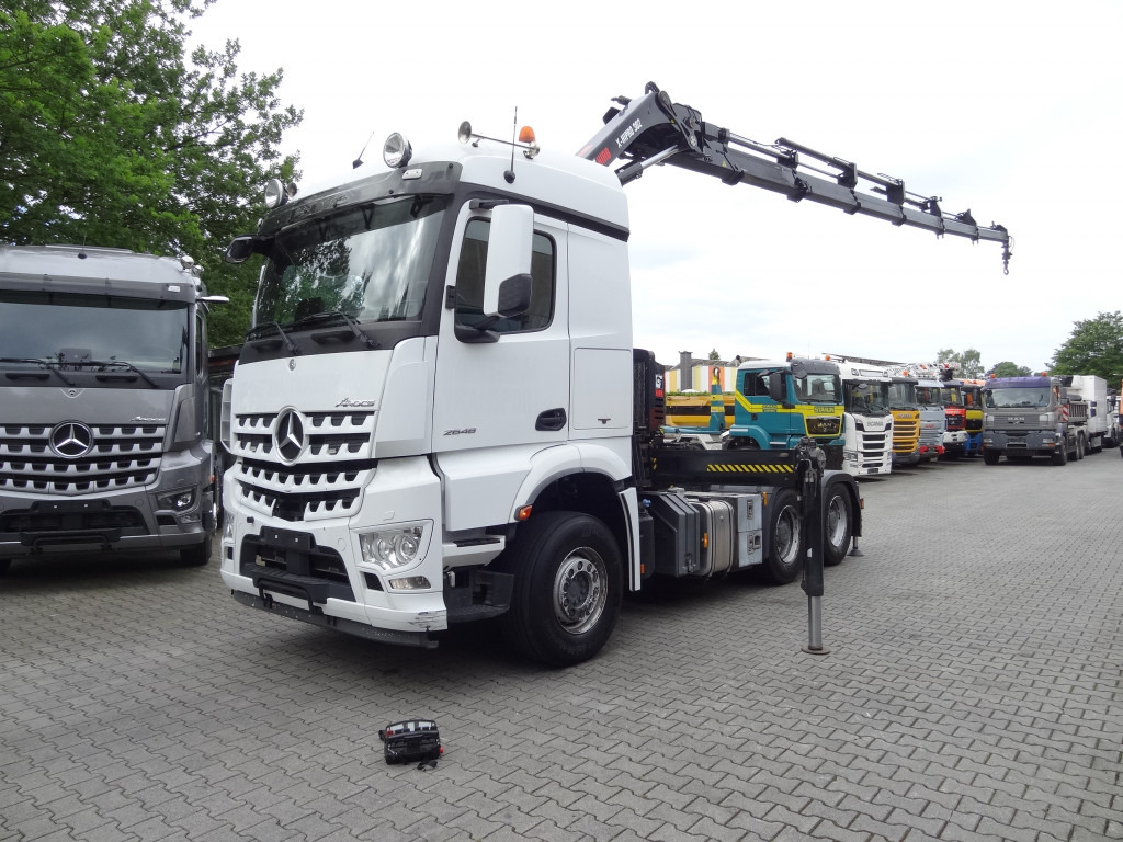 Crane truck, Tractor unit Mercedes-Benz Arocs 2648 LS 6X4 Kran Hiab X-HiPro 302: picture 8