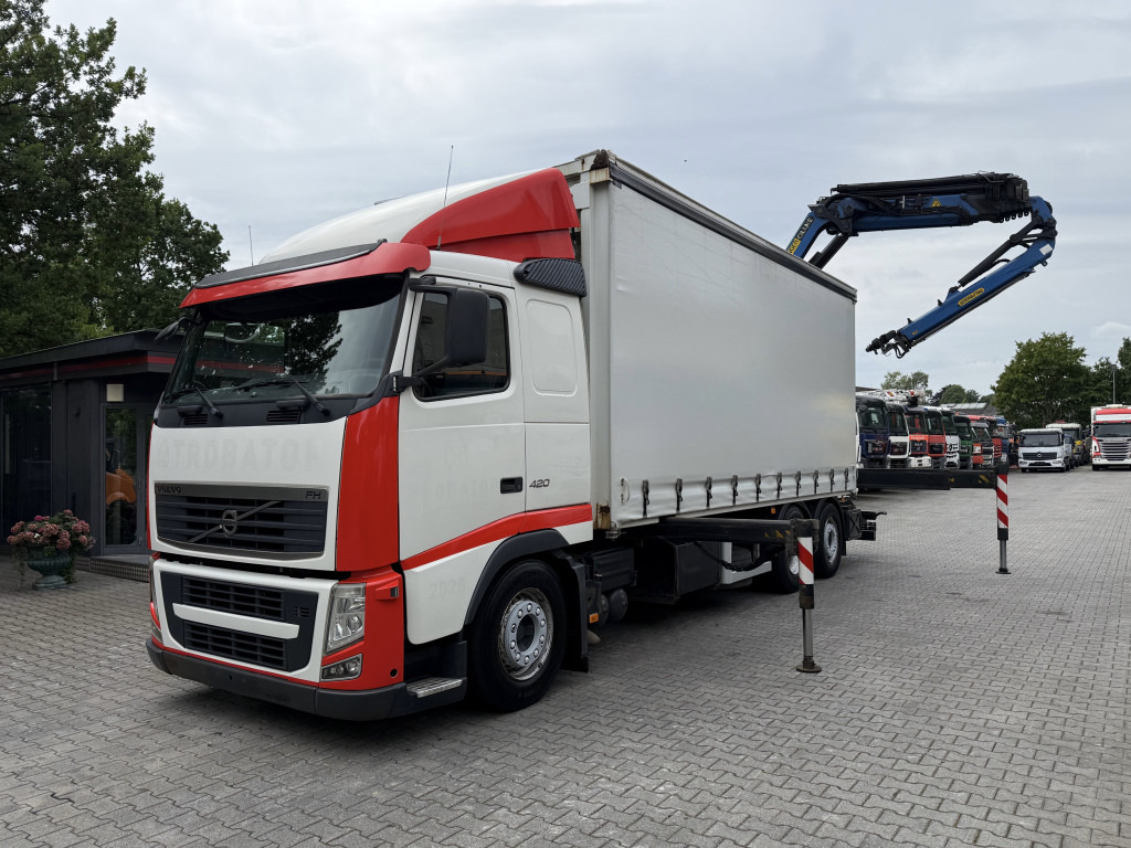 Curtainsider truck, Crane truck Volvo FH420 6X2*4 Palfinger 29002 bis 27 Meter: picture 12